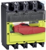 Imagem de interruptor seccionador Interpact INV 630 3P punho vermelho/face frontal amarela