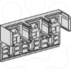 Imagem de base para tapa-bornes - 3 polos - para INS/INV630b...1600