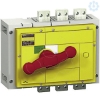 Imagem de switch disconnector Compact INS800 800A with red rotary handle and yellow front 3 poles