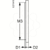 Imagem de moldura de face frontal IP40 - comando com punho - para NS100...250