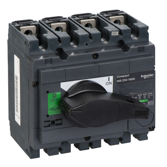 Imagem de interruptor seccionador Interpact INS250 - 160 A - 4 polos