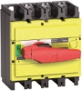 Imagem de interruptor seccionador Interpact INS400 3P punho vermelho/face frontal amarela