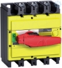 Imagem de interruptor seccionador Interpact INS400 3P punho vermelho/face frontal amarela