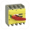 Imagem de interruptor seccionador Interpact INS320 4P punho vermelho/face frontal amarela