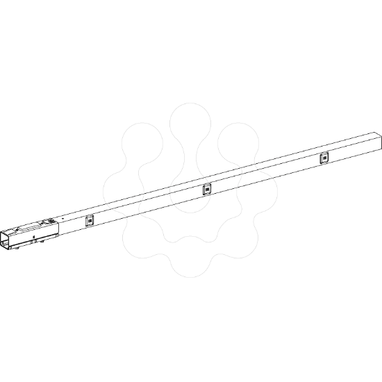 Imagem de Straight length Canalis KBB 25 A 1 circuit 3L+N+PE remote control circuit 3 tap off units 3 m white