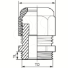 Imagem de Thorsman Glands - cable gland - grey - M20 - diameter 6 to 12