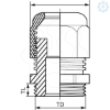 Imagem de Thorsman Glands - cable gland - grey - M20 - diameter 6 to 12