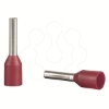 Imagem de extremidade de cabo isolada – tamanho medio – 1 mm? - vermelho