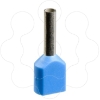 Imagem de extremidade de cabo duplo isolada – tamanho medio – 075 mm?   azul