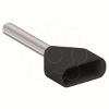 Imagem de INSULATED DOUBLE CABLE END MEDIUM SIZE 1.5 MM? BLACK
