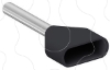 Imagem de INSULATED DOUBLE CABLE END MEDIUM SIZE 1.5 MM? BLACK