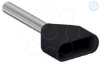 Imagem de INSULATED DOUBLE CABLE END MEDIUM SIZE 1.5 MM? BLACK
