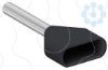 Imagem de INSULATED DOUBLE CABLE END MEDIUM SIZE 1.5 MM? BLACK