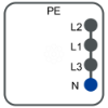 Imagem de Canalis - Ligador 10A F1+N com cabo 0.8m