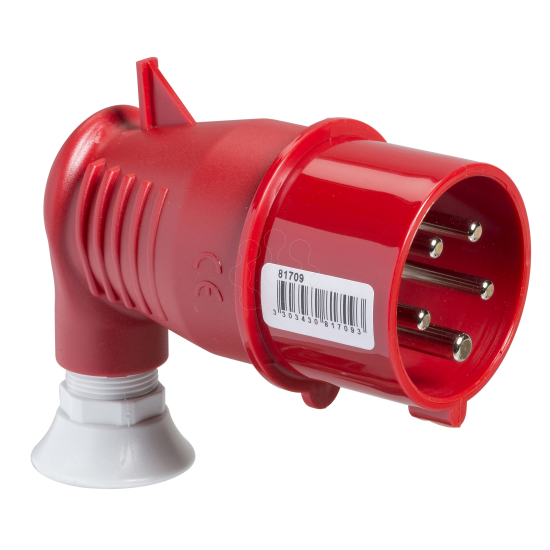 Imagem de PratiKa wander plug - 90° angled - 32 A - 3P + N + E - 380...415 V AC - IP44