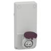 Imagem de industrial socket - 16 A - 2P - 230 V AC - IP 44 - panel