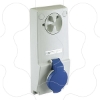 Imagem de Unika interlocked socket - 16 A - 2P + E - 200...250 V AC - IP44 - panel