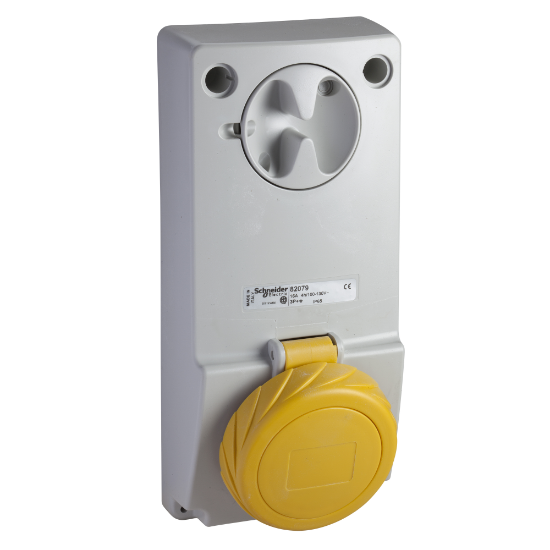 Imagem de Unika interlocked socket - 16 A - 2P + E - 100...130 V AC - IP65 - panel