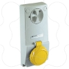 Imagem de Unika interlocked socket - 16 A - 2P + E - 100...130 V AC - IP65 - panel