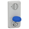 Imagem de Unika interlocked socket - 16 A - 2P + E - 200...250 V AC - IP65 - panel