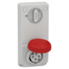 Imagem de Unika interlocked socket - 16 A - 3P + E - 380...415 V AC - IP65 - panel
