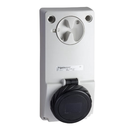 Imagem de Unika interlocked socket - 16 A - 3P + E - 480...500 V AC - IP65 - panel