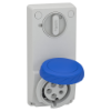 Imagem de Unika interlocked socket - 32 A - 2P + E - 200...250 V AC - IP65 - panel
