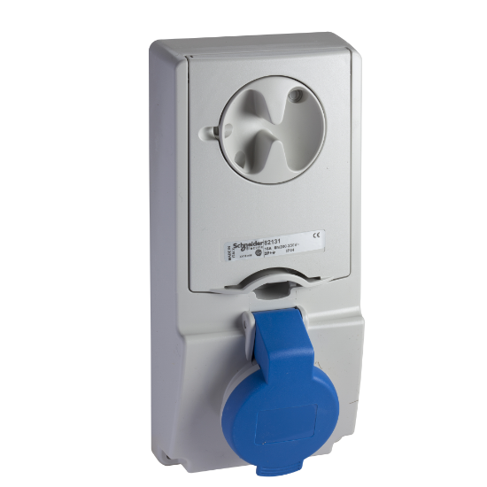Imagem de Unika interlocked socket - 16 A - 2P + E - 200...250 V AC - IP44 - panel