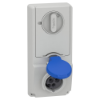 Imagem de Unika interlocked socket - 16 A - 2P + E - 200...250 V AC - IP44 - panel