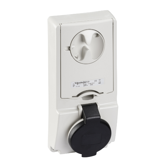 Imagem de Unika interlocked socket - 16 A - 3P + E - 480...500 V AC - IP44 - panel