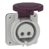 Imagem de PratiKa industrial socket - 16 A - 2P - 20...25 V AC - IP44