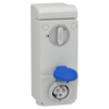 Imagem de Unika interlocked socket - 16 A - 2P + E - 200...250 V AC - IP44 - wall