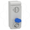 Imagem de Unika interlocked socket - 16 A - 2P + E - 200...250 V AC - IP44 - wall