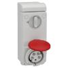 Imagem de Unika interlocked socket - 32 A - 3P + N + E - 380...415 V AC - IP44 - wall