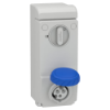 Imagem de Unika interlocked socket - 16 A - 2P + E - 200...250 V AC - IP65 - wall