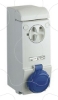 Imagem de Unika interlocked socket - 16 A - 2P + E - 200...250 V AC - IP65 - wall