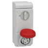 Imagem de Unika interlocked socket - 16 A - 3P + N + E - 380...415 V AC - IP65 - wall