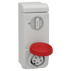 Imagem de Unika interlocked socket - 16 A - 3P + N + E - 380...415 V AC - IP65 - wall