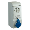 Imagem de Unika interlocked socket - 16 A - 2P + E - 200...250 V AC - IP44 - wall