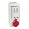 Imagem de Unika interlocked socket - 16 A - 3P + E - 380...415 V AC - IP44 - wall