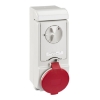 Imagem de Unika interlocked socket - 32 A - 3P + N + E - 380...415 V AC - IP44 - wall