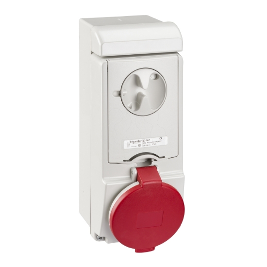 Imagem de Unika interlocked socket - 32 A - 3P + N + E - 380...415 V AC - IP44 - wall