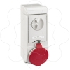 Imagem de Unika interlocked socket - 32 A - 3P + N + E - 380...415 V AC - IP44 - wall