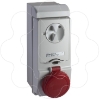 Imagem de Unika interlocked socket - 32 A - 3P + E - 380...415 V AC - IP65 - wall