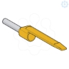 Imagem de ponteira simples com porta-referências – tamanho médio – 0,25 mm² - amarelo