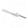 Imagem de ponteira simples com porta-referências – tamanho médio – 0,5 mm² - branco