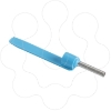 Imagem de ponteira simples com porta-referências – tamanho médio – 0,75 mm² - azul