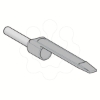 Imagem de ponteira simples com porta-referências – tamanho médio – 2,5 mm² - cinzento