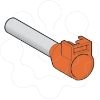 Imagem de ponteira simples p/ lingueta porta-ref. de encaixar – tm medio – 4 mm? - laranja