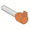 Imagem de ponteira simples p/ lingueta porta-ref. de encaixar – tm longo – 4 mm² - laranja
